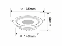 20 x led downlight – 15w – 6500k koud wit – ip20 - afbeelding 4 van  5