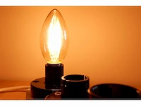 20 x led filament lamp c35 – 6w – e14 – dimbaar – 2700k warm wit