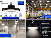 20 x led highbay ufo pro 200w – instelbaar 60% / 80% / 100% – 4000k – web-200 - afbeelding 5 van  5