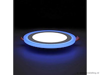 20 x led paneel – blauw / wit – 24w (18w + 6w) – aan/uit - afbeelding 1 van  5