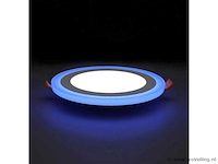 20 x led paneel – blauw / wit – 24w (18w + 6w) – aan/uit - afbeelding 1 van  5