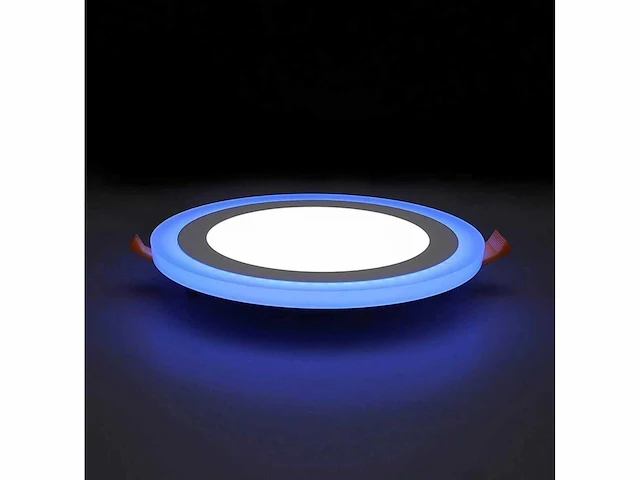 20 x led paneel – blauw / wit – 24w (18w + 6w) – aan/uit - afbeelding 1 van  5