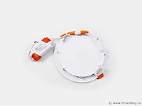 20 x led paneel – rond inbouw – 12w – 6500k koud wit – ip20 - afbeelding 2 van  4