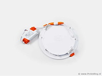 20 x led paneel – rond inbouw – 12w – 6500k koud wit – ip20 - afbeelding 2 van  4