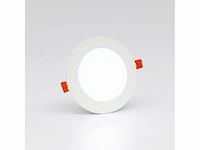 20 x led paneel – rond inbouw – 8w – 6500k koud wit – ip20