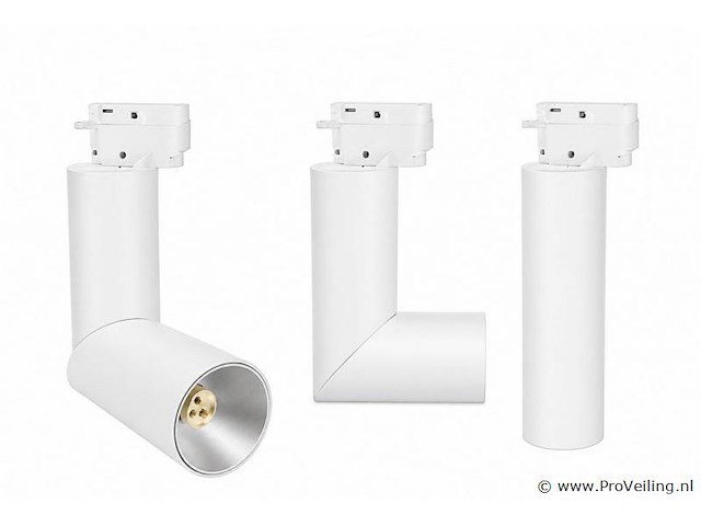 20 x rail spot armatuur – gu10 – wit – ip20 – toronto - afbeelding 2 van  5