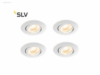 20 x slv badkamer led spots wit, dimbaar