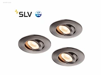 20 x slv spatwaterdichte led spots alu