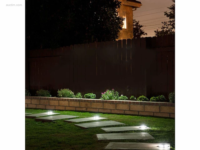 20 x solar 4 lichts led grond spot zwart - afbeelding 5 van  9