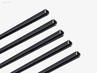 20 x spanningsrail 100 mat zwart