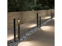20 x tuinlamp – 60 cm – 7w led – 3000k warm wit – ip54 – zwart – sla-01 - afbeelding 7 van  15