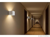 20 x wandlamp – tweerichtings led – kubus – 2 x 5w – wit - afbeelding 1 van  5