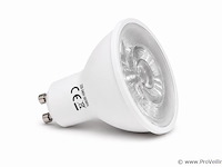 200 x led spot gu10 – 6w – 3000k warm wit – ip20