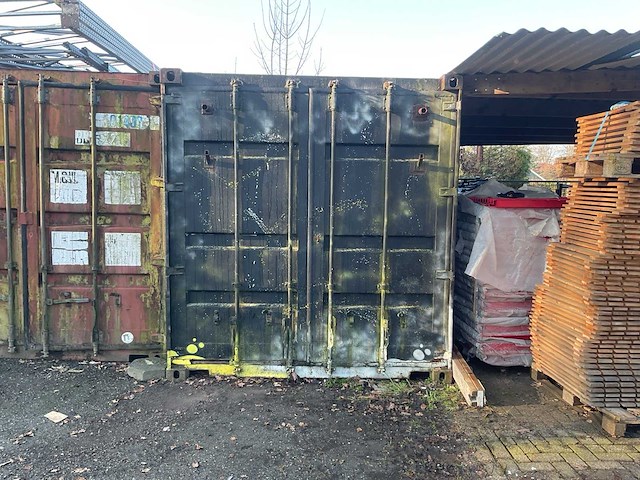 2000 - 2 x zeecontainer 20ft met overkapping ertussen - afbeelding 5 van  15