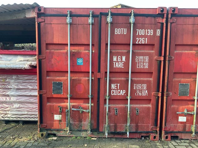 2000 - 2 x zeecontainer 20ft met overkapping ertussen - afbeelding 11 van  15