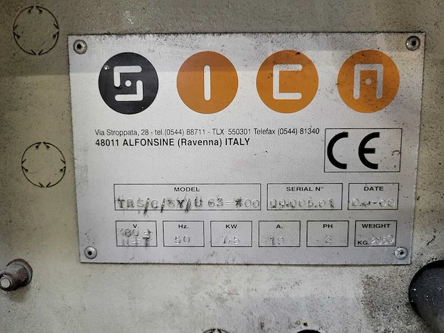 2000 - sica - trs/c/sy/u/63-400 - saw for pipe extrusion - afbeelding 7 van  7