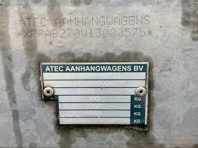 2000 atec autotransporter multi transporter aanhangwagen - afbeelding 8 van  9