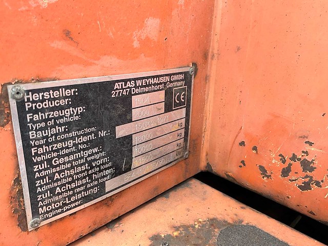 2000 atlas 1504 banden graafmachine - afbeelding 36 van  36