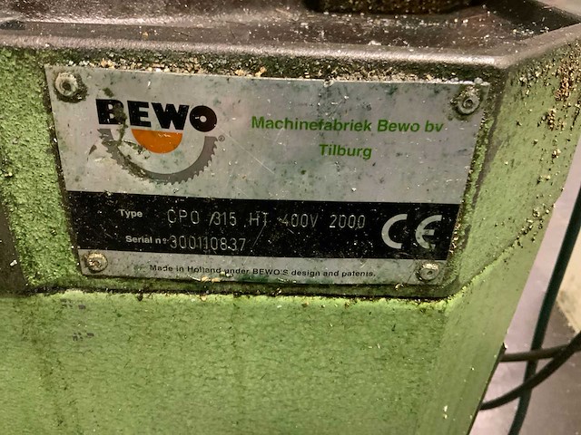 2000 bewo cpo 315 ht afkortcirkelzaagmachine - afbeelding 2 van  10