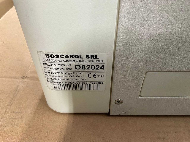 2000 boscarol ob 2024 portable suction unit (5x) - afbeelding 5 van  6