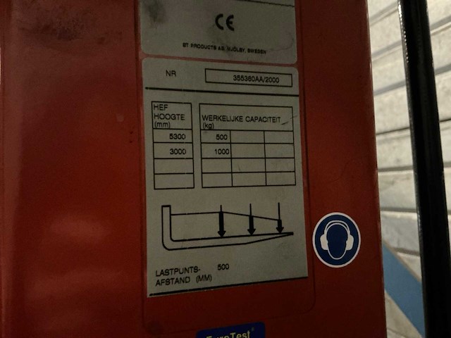 2000 bt om elektrische orderpicker - afbeelding 6 van  15