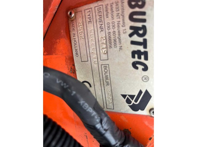 2000 burtec ob220/70 hydraulische onkruidborstel – accordbok – pto-pomp - afbeelding 1 van  1