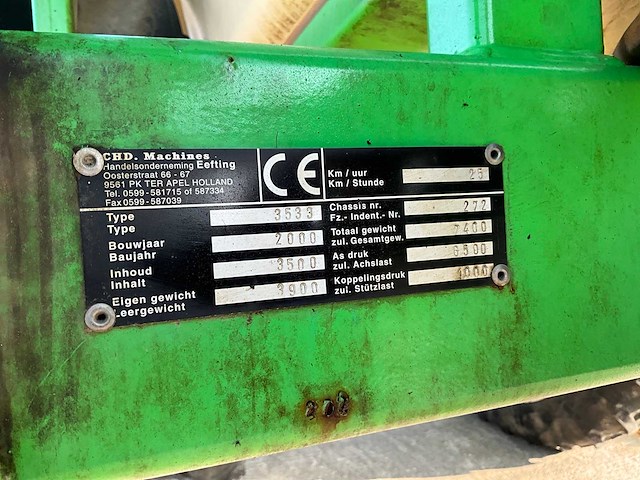 2000 chd 3533 veldspuit - afbeelding 30 van  41