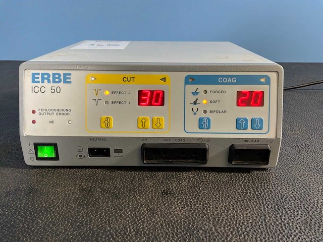 2000 erbe icc 50 int diathermie, snij en coagulatieapparatuur - afbeelding 1 van  4