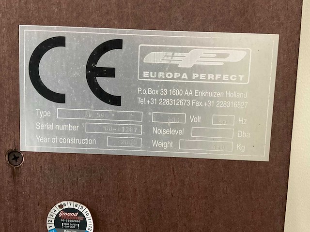 2000 europa perfect eu 596 kistenkantelaar - afbeelding 9 van  9
