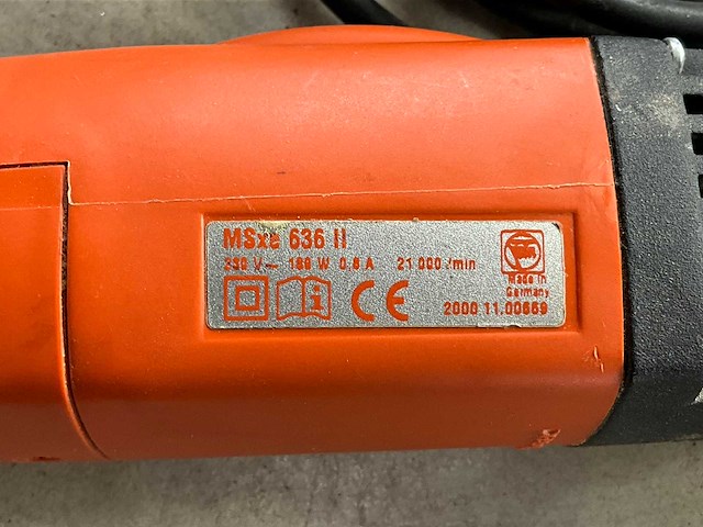 2000 fein msxe 636 ii multitool - afbeelding 4 van  4