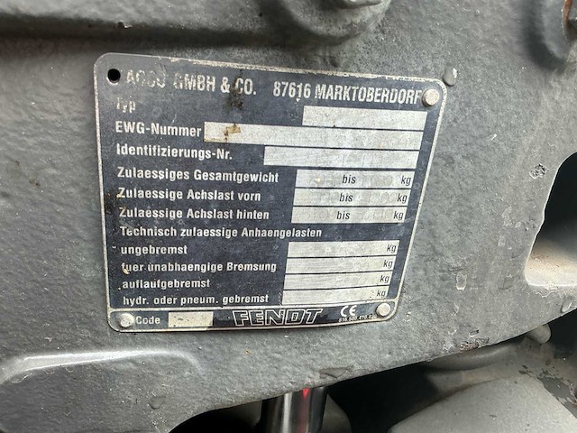 2000 fendt 716 vario 4wd landbouwtractor 160 pk – geveerde vooras - afbeelding 29 van  35