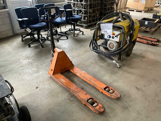 2000 fk bulll hand hydraulische palletwagen - afbeelding 2 van  5