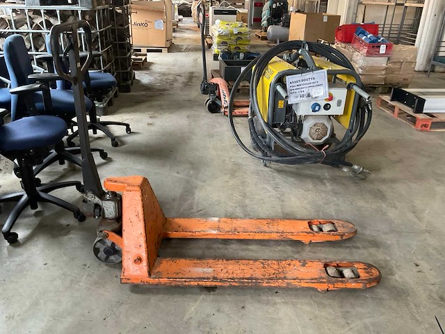 2000 fk bulll hand hydraulische palletwagen - afbeelding 3 van  5
