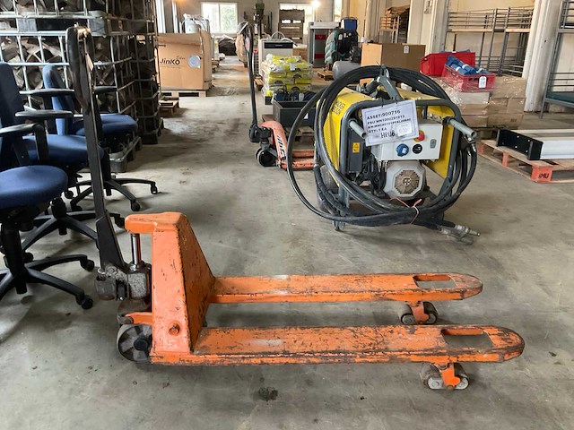 2000 fk bulll hand hydraulische palletwagen - afbeelding 4 van  5