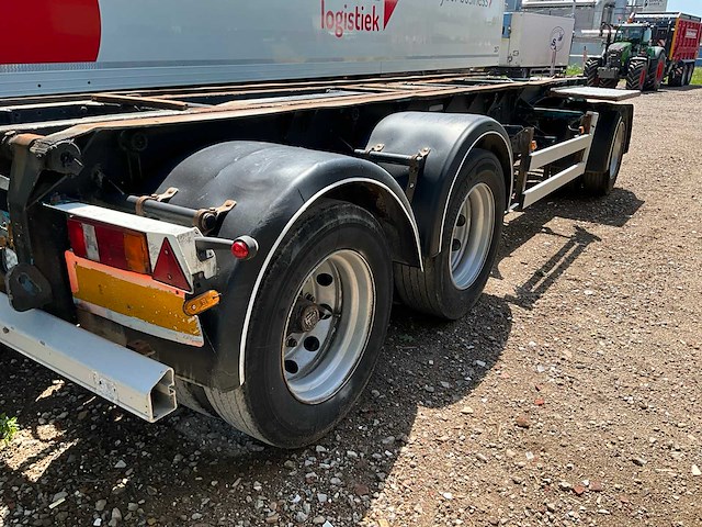 2000 floor flka-10-18 oplegger trailer / containerchassis - afbeelding 6 van  9