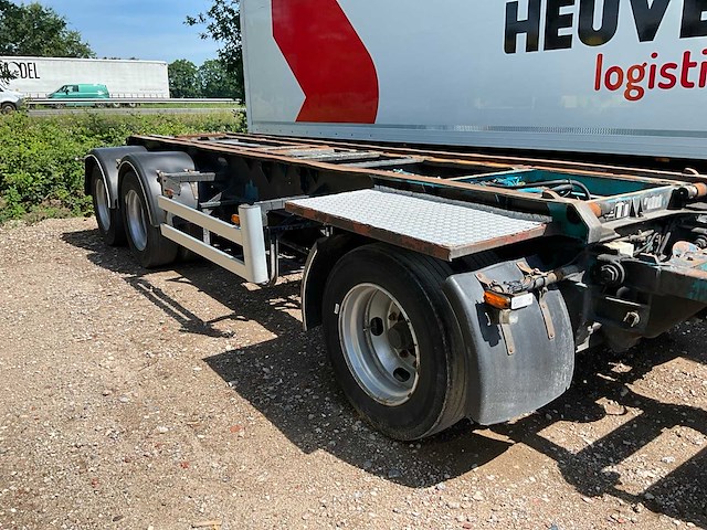 2000 floor flka-10-18 oplegger trailer / containerchassis - afbeelding 1 van  9