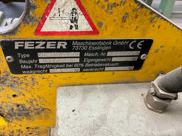 2000 frezer vb-60/4v50 vacuümheffer - afbeelding 4 van  6