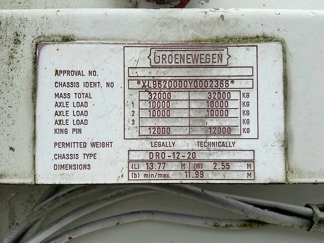 2000 groenewegen dro12-20 oplegger - afbeelding 20 van  29