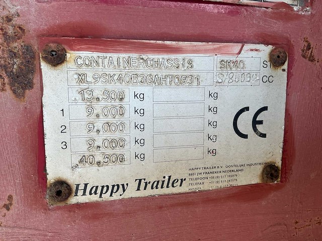 2000 happy trailer sk 40 bandlosser - afbeelding 25 van  32