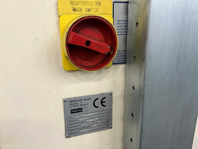 2000 hedelius cb70-3200 bedfreesmachine - afbeelding 11 van  22