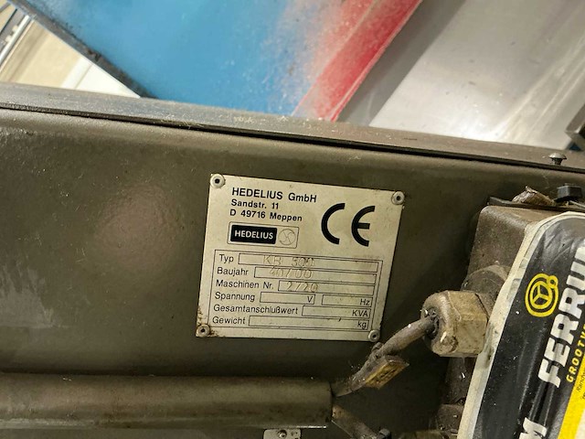 2000 hedelius cb70-3200 bedfreesmachine - afbeelding 13 van  22