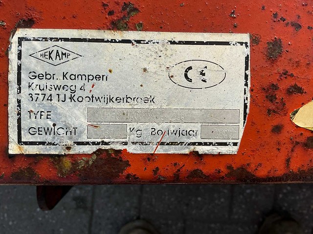 2000 hekamp 205 veegmachine - afbeelding 6 van  6