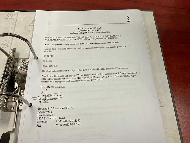 2000 holland lift monostar schaar hoogwerker - afbeelding 10 van  22
