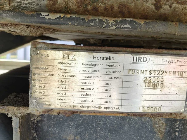2000 hrd oplegger city trailer - afbeelding 6 van  22