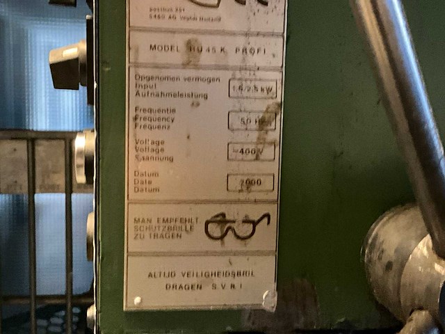 2000 huvema hu45k profi kolomboormachine - afbeelding 6 van  14