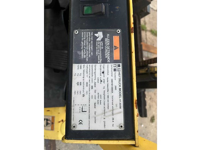 2000 hyster h1.50xm - vorkheftruck - afbeelding 11 van  11