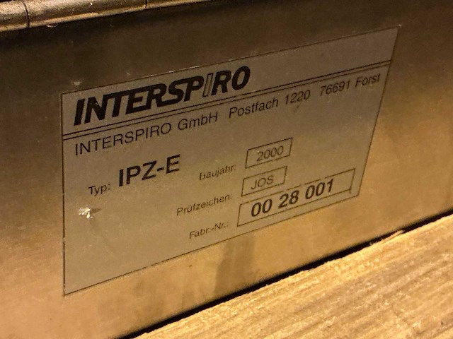 2000 interspiro ademlucht testkast - afbeelding 5 van  6