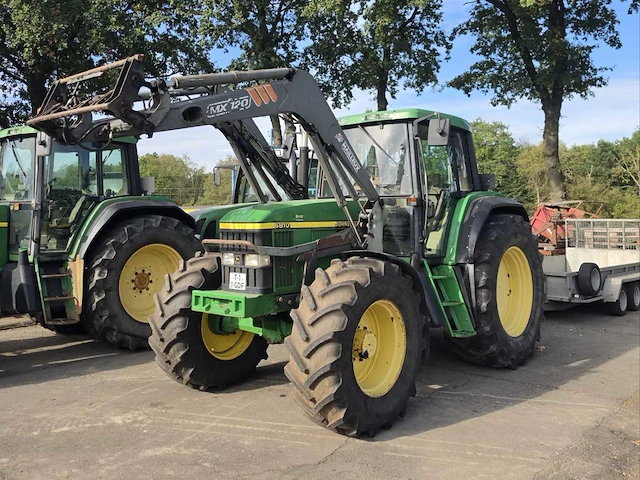2000 john deere 6810 powerquad 4wd landbouwtractor met mailleux mx120 voorlader – 125 pk - afbeelding 11 van  12