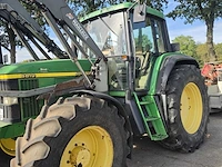 2000 john deere 6810 powerquad 4wd landbouwtractor met mailleux mx120 voorlader – 125 pk - afbeelding 10 van  12