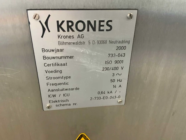 2000 krones variomatic roterende labelmachine - afbeelding 28 van  31